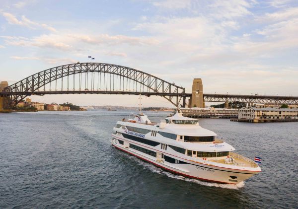 Captain Cook Cruise during the day on Sydney Harbour