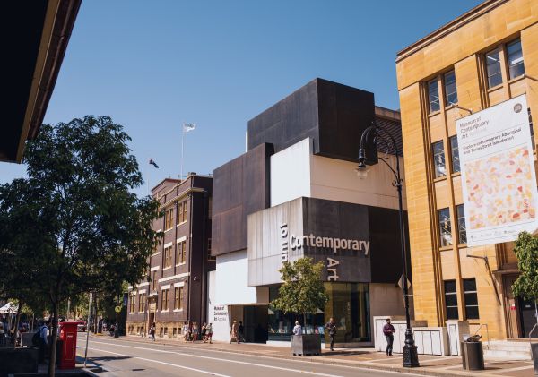 Street view of the Museum of Contemporary Art in The Rocks, Sydney