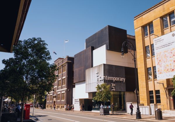 Street view of the Museum of Contemporary Art in The Rocks, Sydney