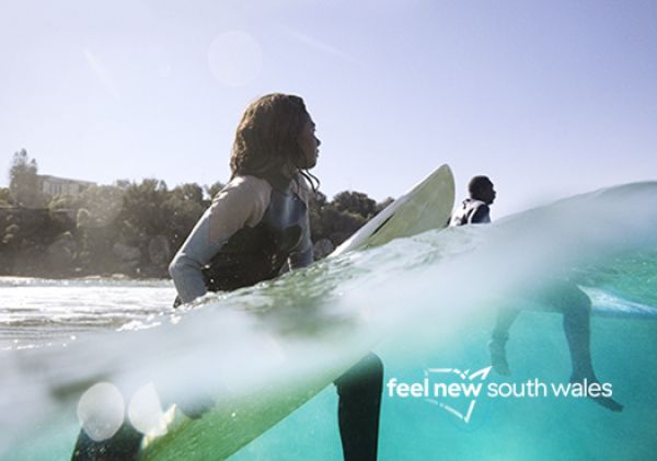 Surfing at Freshwater Beach Surfing at Freshwater Beach