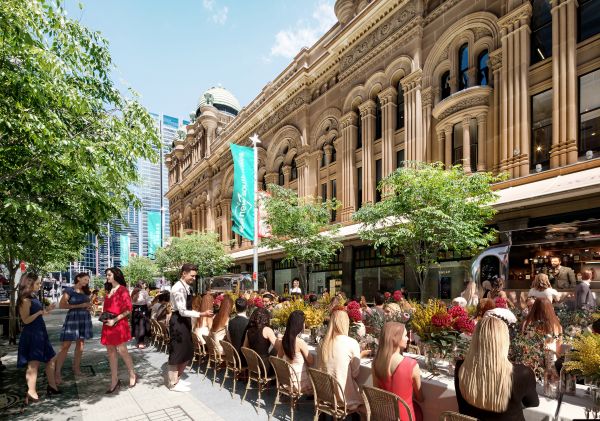 Sydney's Open for Lunch - George Street - Artist's Impression Sydney's Open for Lunch - George Street - Artist's Impression