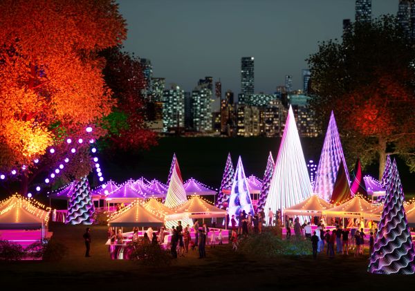 Noël Sydney, Digital Christmas Forest - Credit: AGB Events