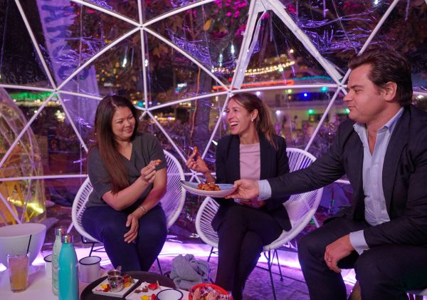 Cargo Bar Vivid themed igloos, Sydney CBD