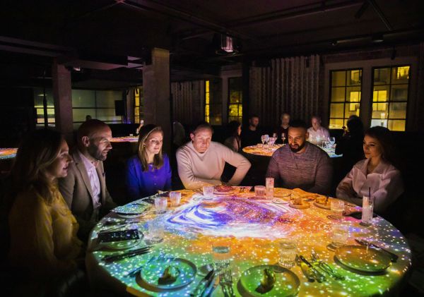 Fine dining with friends at 6 Head, The Rocks during Vivid Sydney