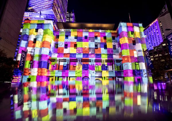 For Sydney With Love projection at Customs House