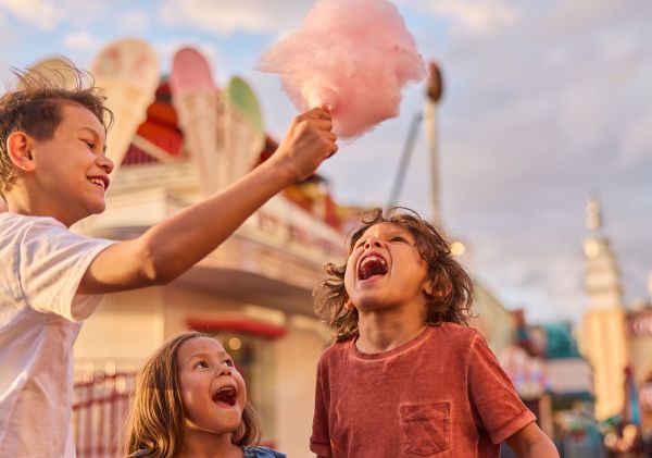 Family enjoying Luna Park Sydney, Milsons Point