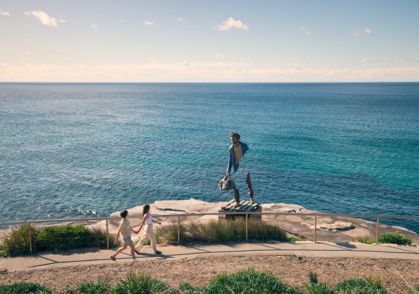 'Benoit' Sculpture by artist Bruno Catalano at Sculpture by the Sea 2022