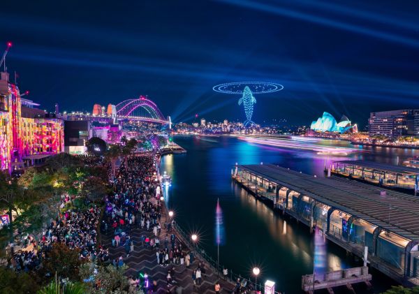 Vivid, Naturally drone show lights up Sydney Harbour, Vivid Sydney 2023