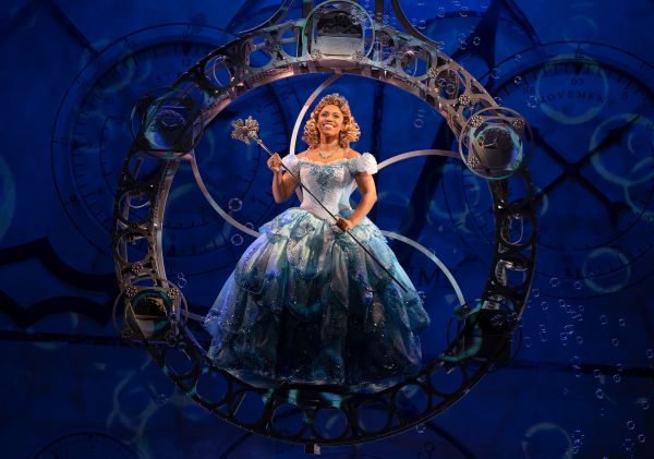 Brittney Johnson as Glinda in WICKED - Credit: Joan Marcus