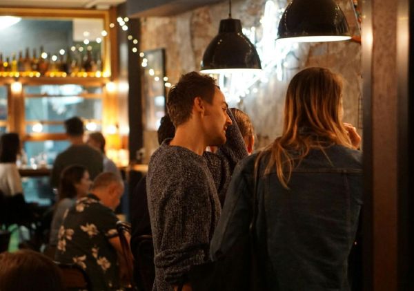 People enjoying a drink at The Noble Hops, Redfern