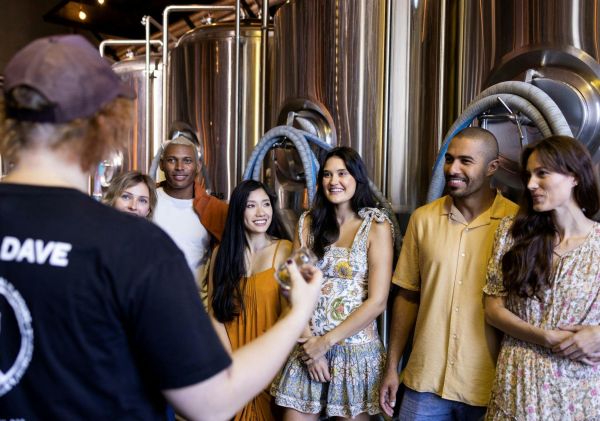  Group on a tour in the brewery with Dave's Brewery Tours, Marrickville