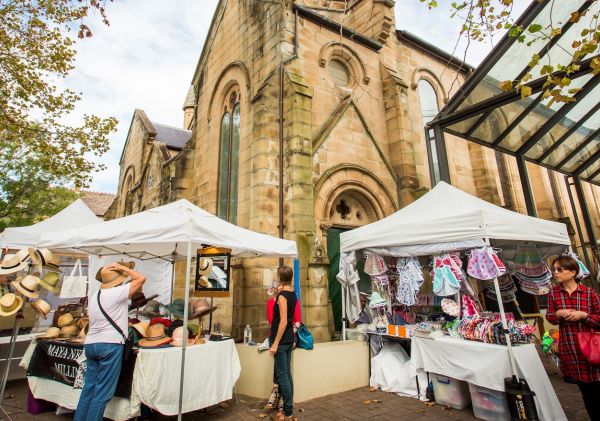 Paddington Markets, Paddington Paddington Markets - over 150 Australian fashion, art, jewellery, homeware and food stalls on display each Saturday at Paddington Uniting Church