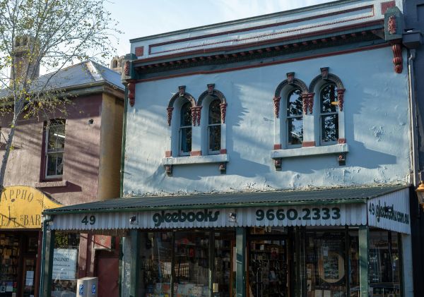 外部入口，Gleebooks，Glebe - 圖片來源：Gleebooks