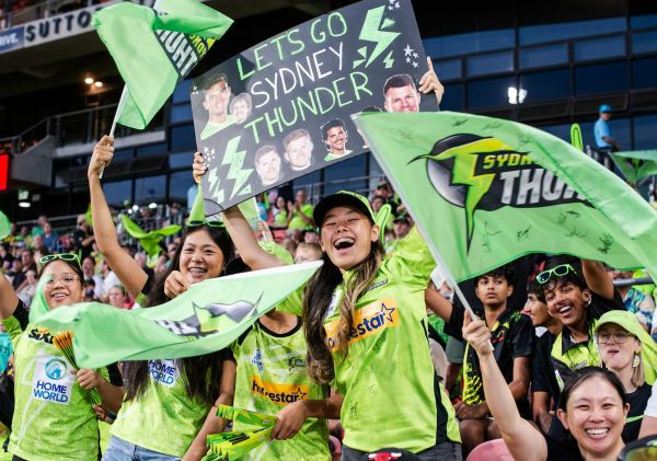 悉尼雷霆球迷 - 圖片來源：澳洲板球