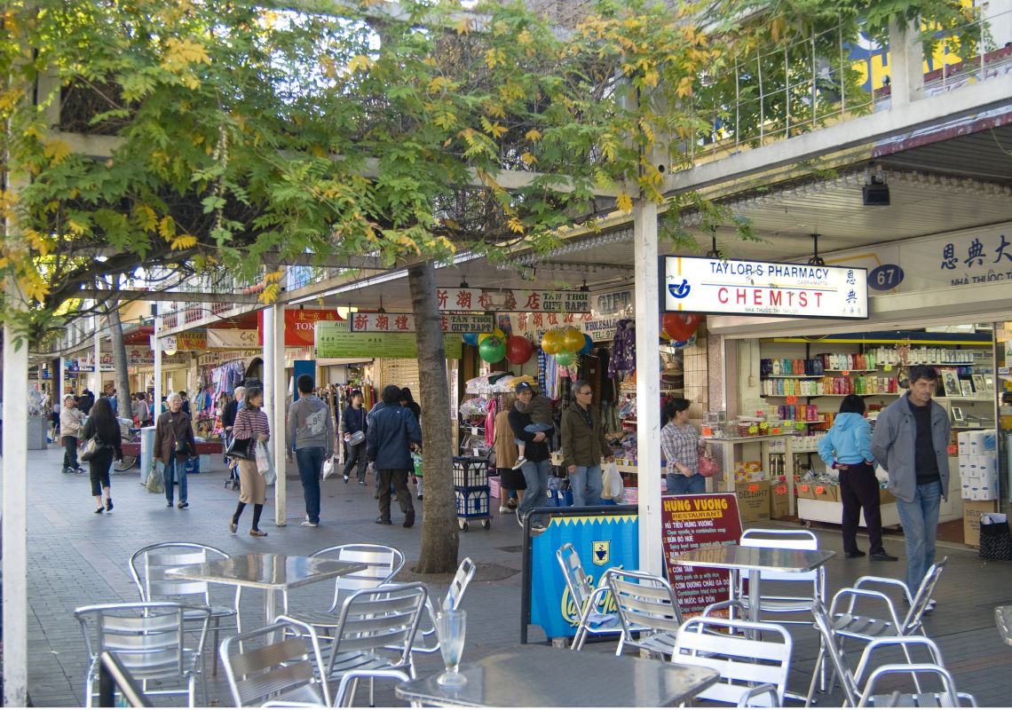 Stores on John Street in Cabramatta John Street, Cabramatta
