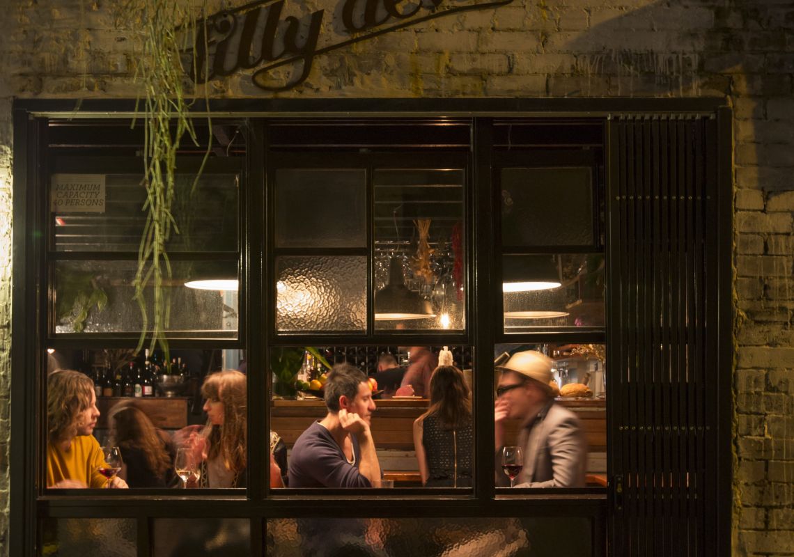 Love Tilly Devine, restaurant and bar in Darlinghurst People enjoying drinks at Love Tilly Devine, Darlinghurst