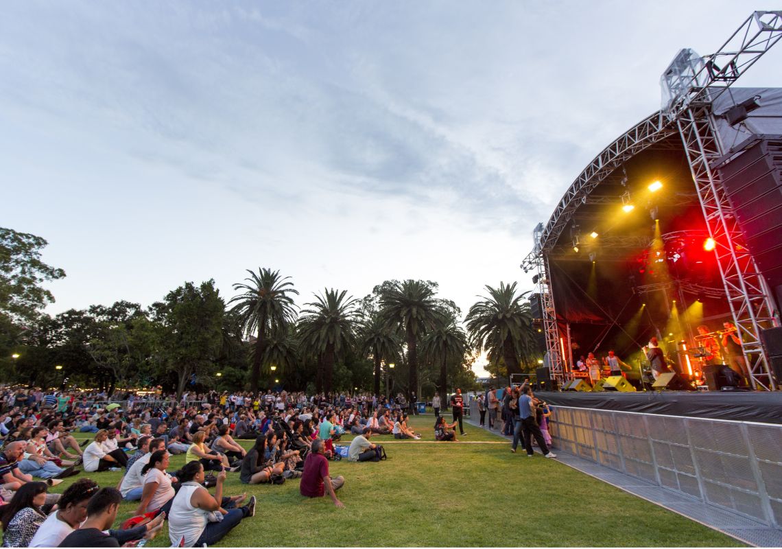 Prince Alfred Park, Parramatta A Sydney Festival music concert in Prince Alfred Park, Parramatta