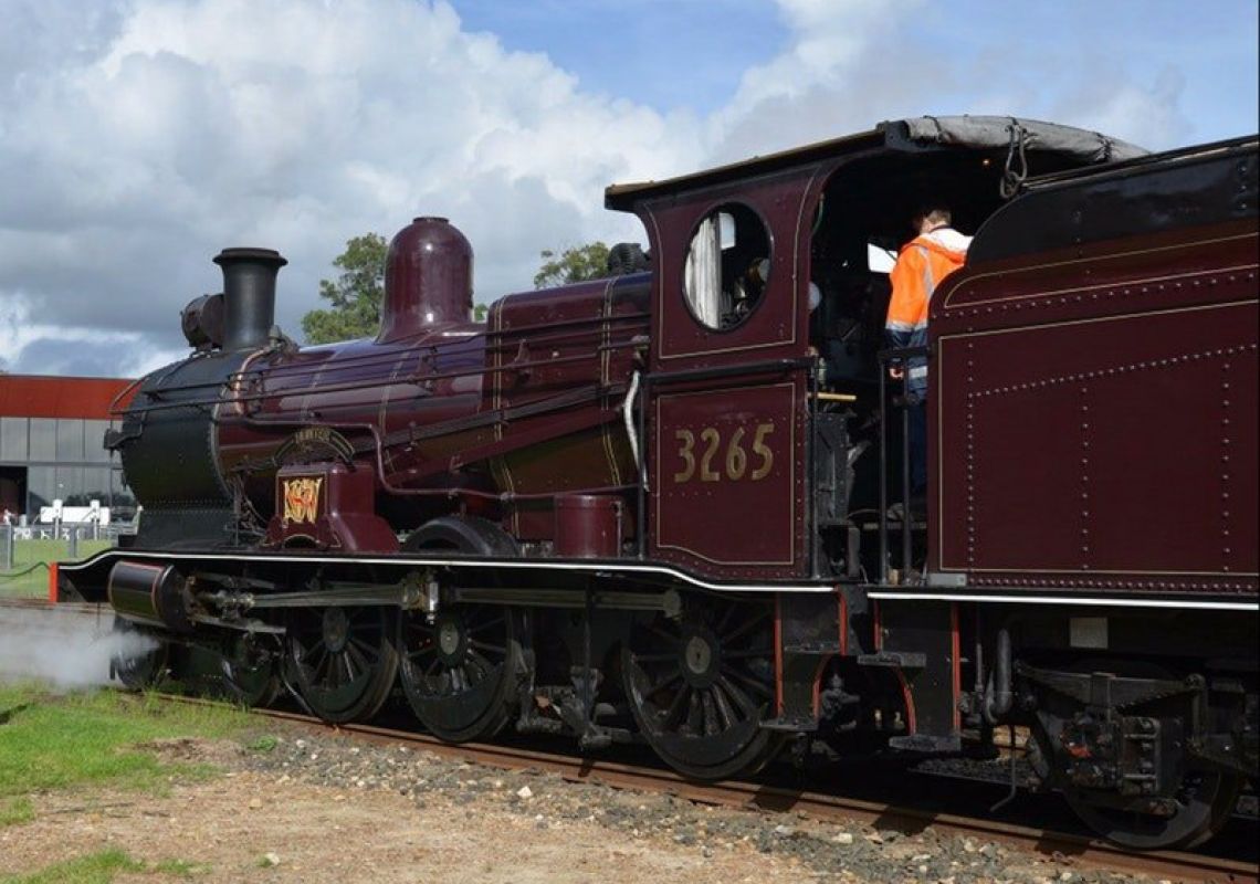 Thirlmere Festival of Steam, NSW Rail Museum A steam locomotive, Thirlmere Festival of Steam, NSW Rail Museum