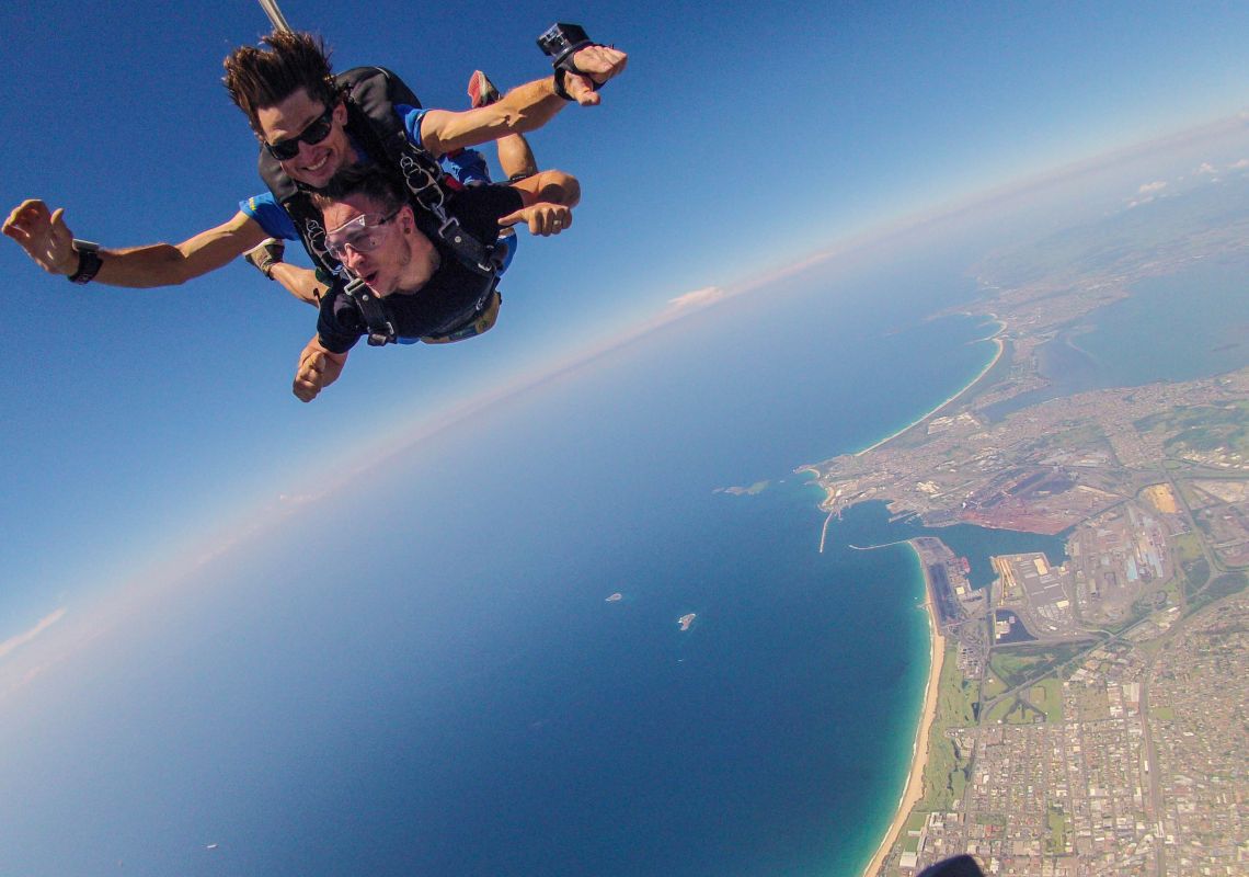 Skydiving with Skydive The Beach over Wollongong Skydive the Beach, Wollongong