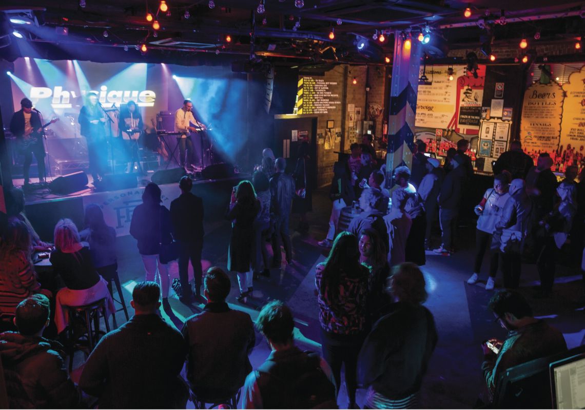 Oxford Arts Factory, Vivid Music People enjoying live performances by Physique at Oxford Art Factory, Darlinghurst