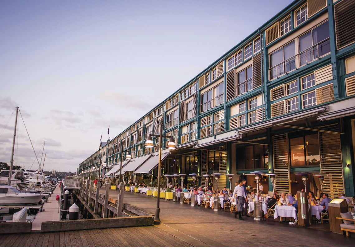 The Finger Wharf in Woolloomooloo The Finger Wharf in Woolloomooloo