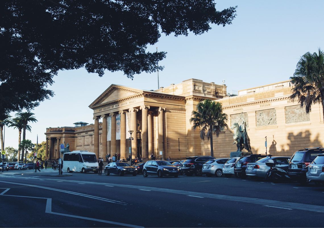 Art Gallery of New South Wales, Sydney Street view of the Art Gallery of New South Wales in The Domain, Sydney