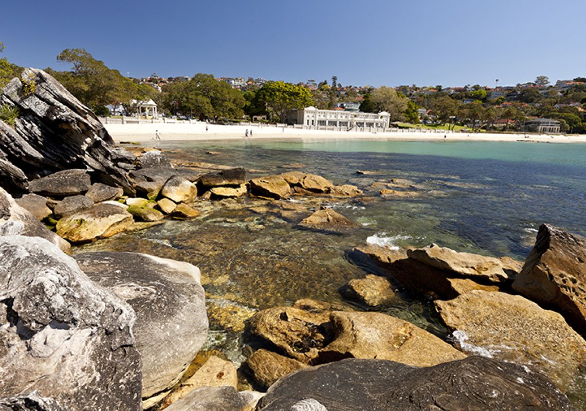 views of the Bathers Pavilion from Rocky Point - Balmoral Beach - Sydney Balmoral Beach