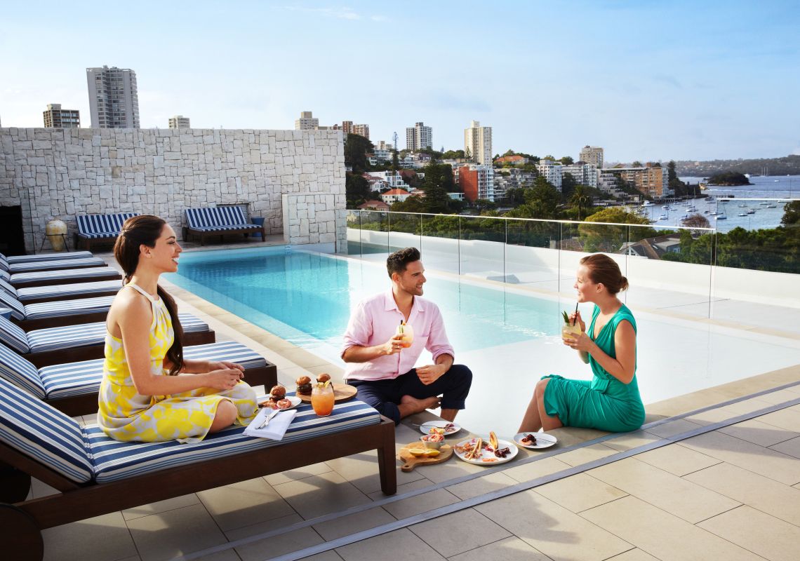 Double Bay Sydney Plan A Holiday Things To Do Maps Hotels Poolside Dining At The Intercontinental Hotel Double Bay Sydney