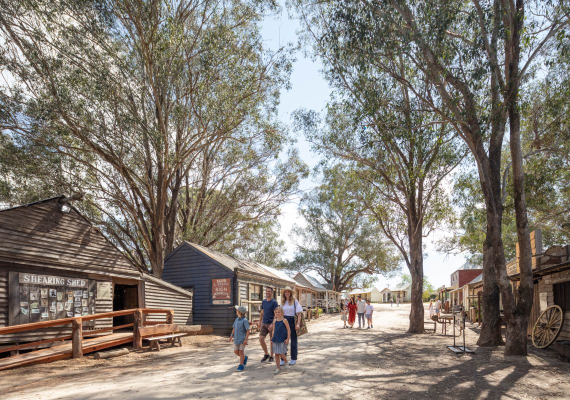 Australiana Pioneer Museum, Wilberforce Historic storefronts at the Australiana Pioneer Museum in Wilberforce