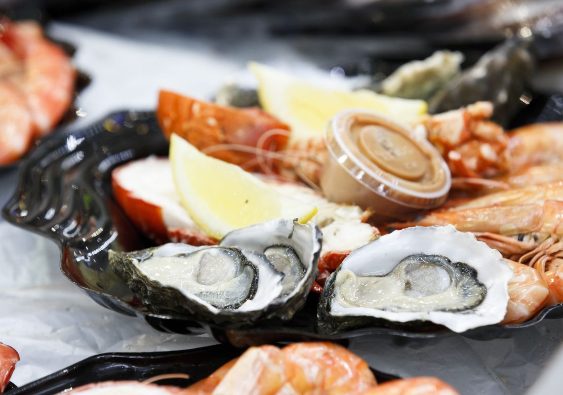 Sydney Fish Markets, Pyrmont Detail of seafood at Sydney Fish Market in Pyrmont