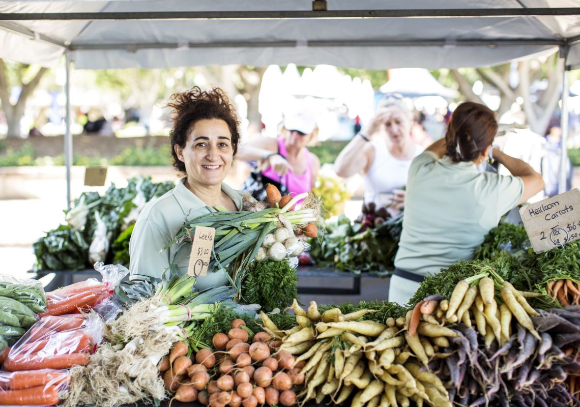 Growers' Market Pyrmont, Pyrmont The fresh produce Growers' Market Pyrmont, Sydney