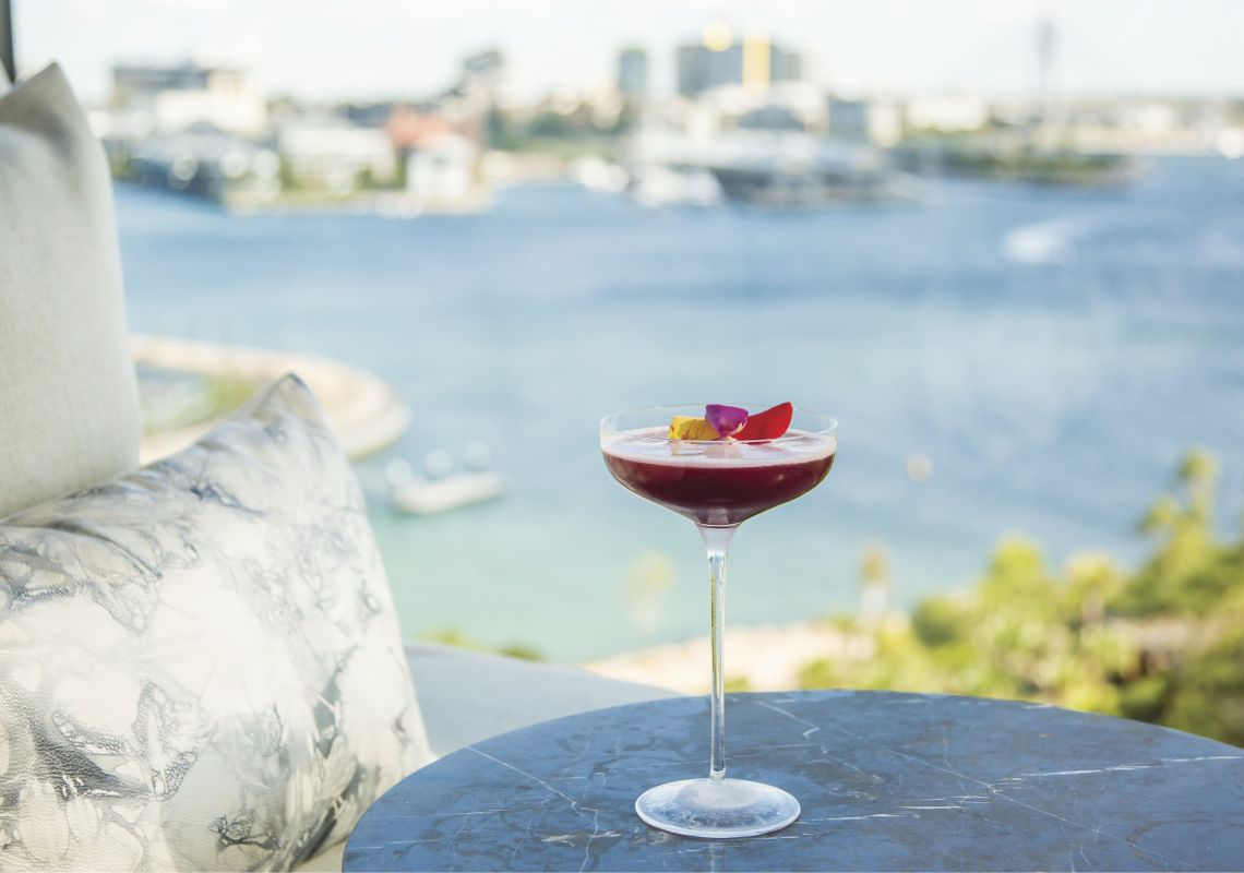 Henry Deane, Hotel Palisade, Millers Point Cocktail at Henry Deane with harbour views, Hotel Palisade, Millers Point