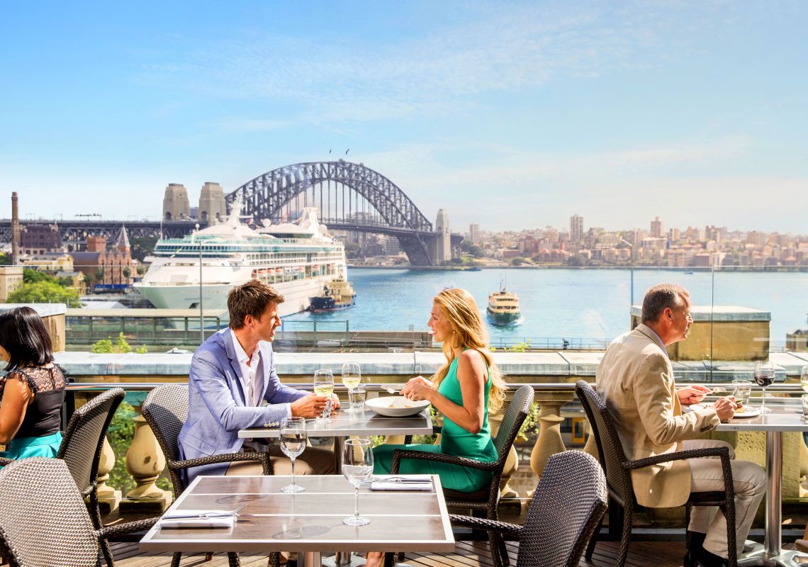 Dining at Cafe Sydney in Circular Quay - Sydney Harbour