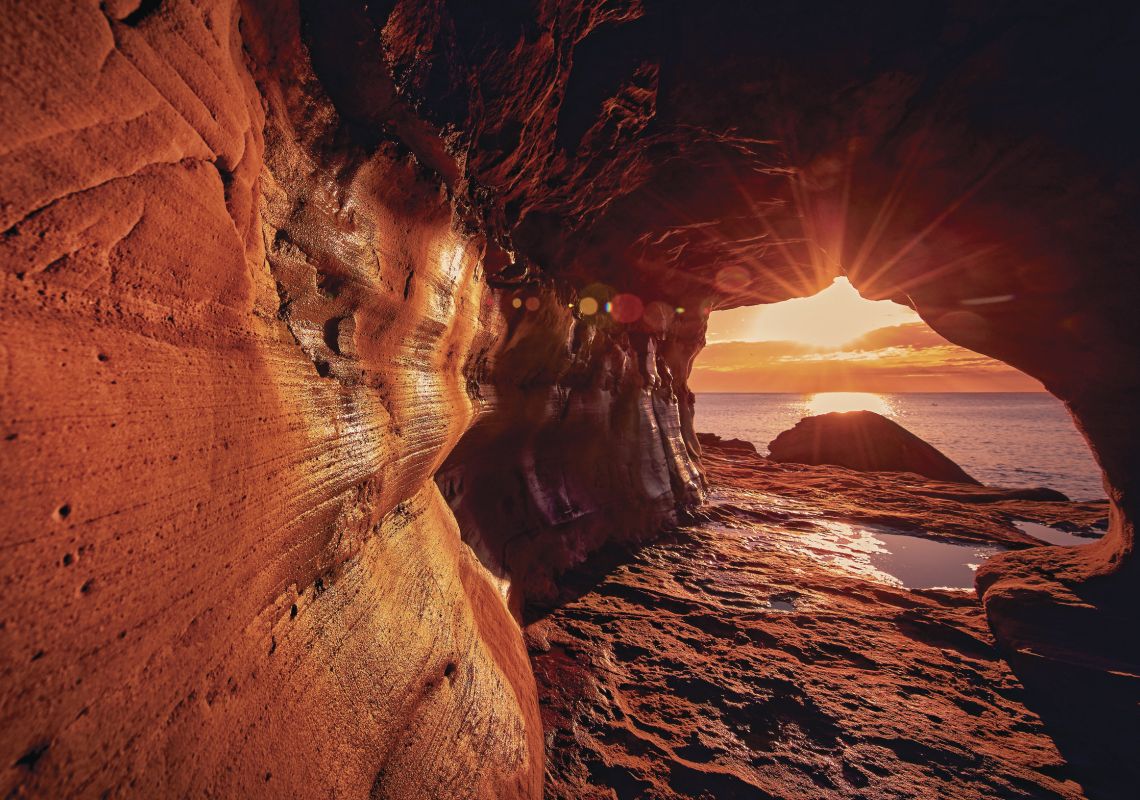 Queenscliff Tunnel, also known as The Wormhole at sunrise, Manly