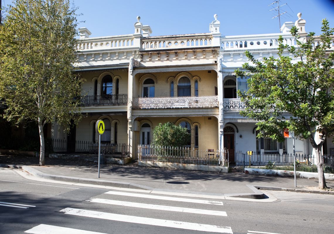 Streetscape, Glebe Victorian architecture in Glebe, Inner Sydney