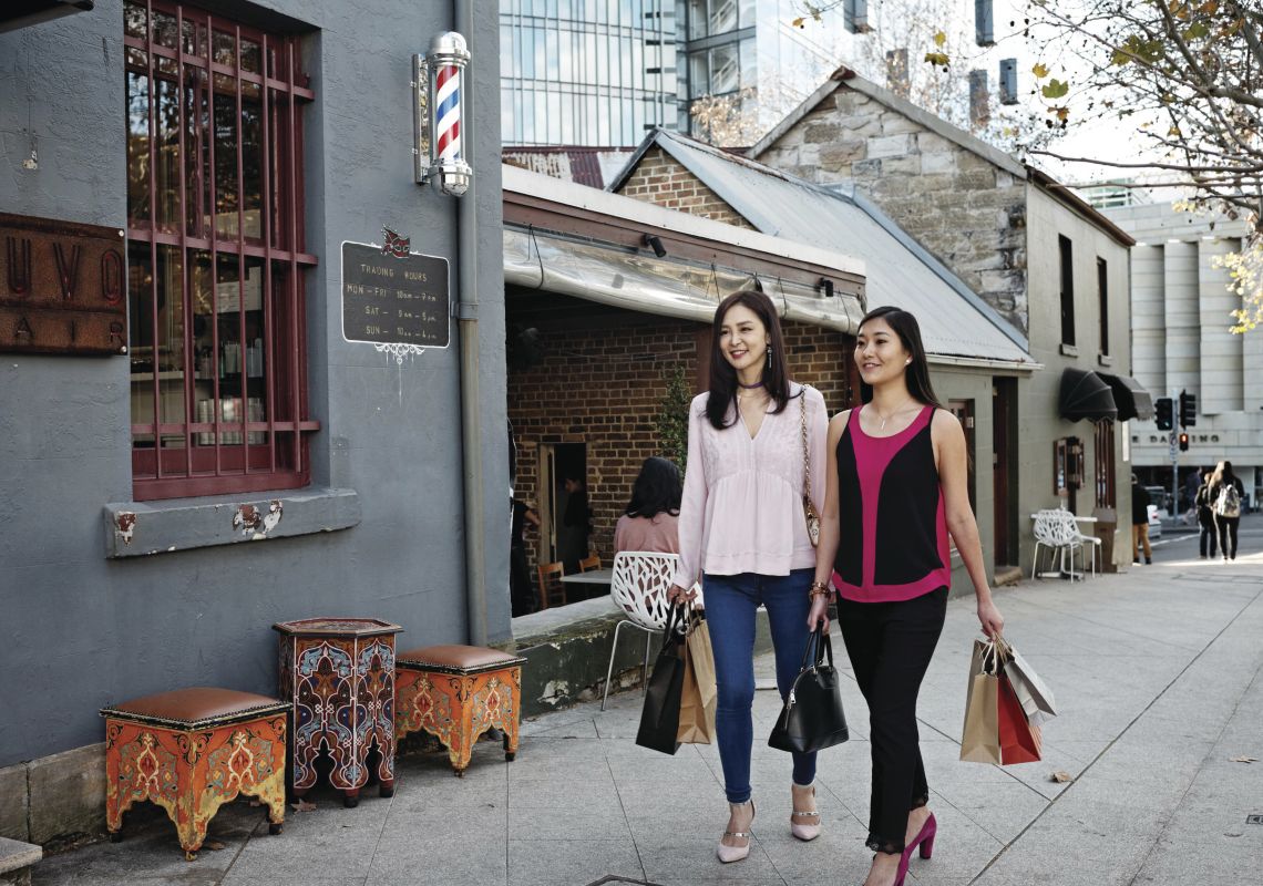 Shopping, Pyrmont Women enjoying a day of boutique shopping in Pyrmont, Sydney City