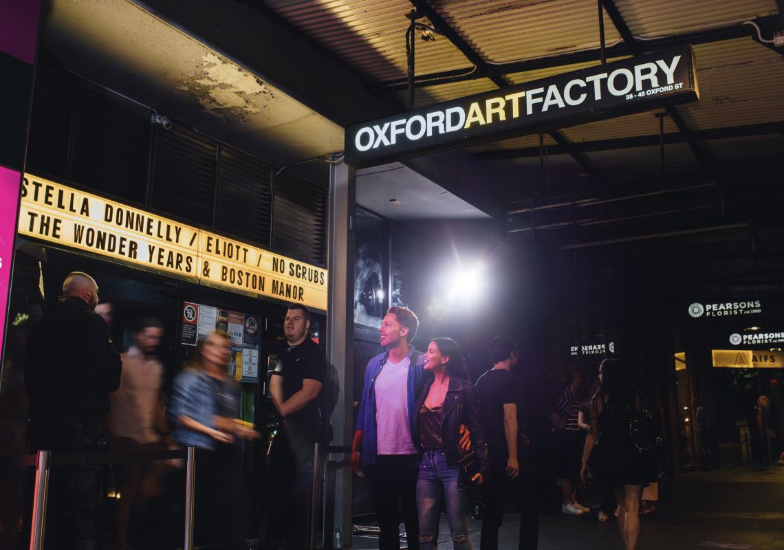 Oxford Art Factory, Darlinghurst Oxford Art Factory in Darlinghurst, Inner Sydney