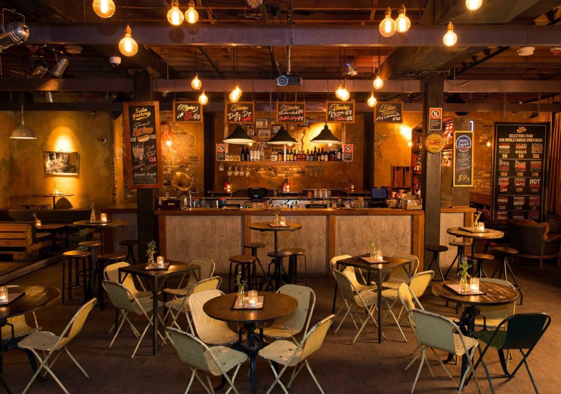 The Soda Factory, Surry Hills The Soda Factory in Surry Hills, Inner Sydney