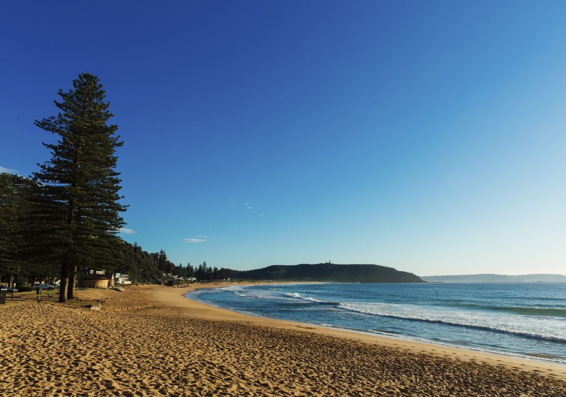 Palm Beach, Sydney Morning sun rising over Palm Beach in Sydney's northern suburbs