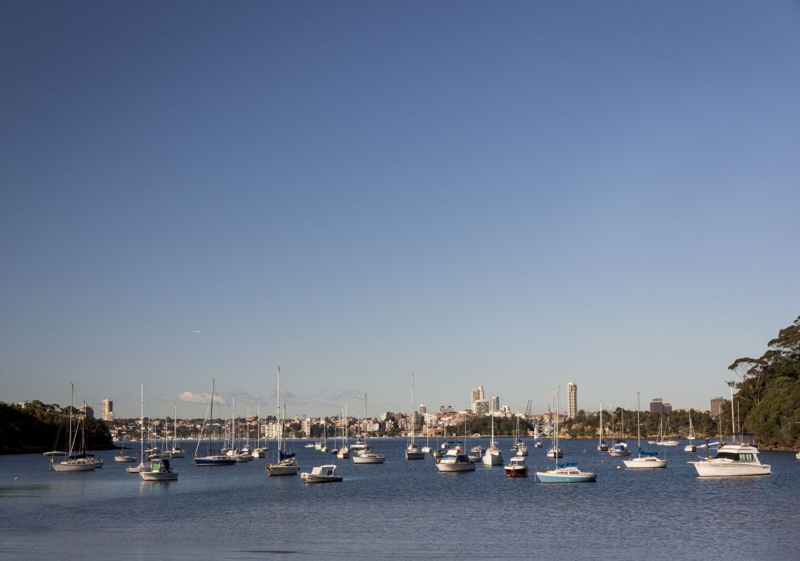 Sirius Cove, Mosman Boats docked at Sirius Cove, Mosman
