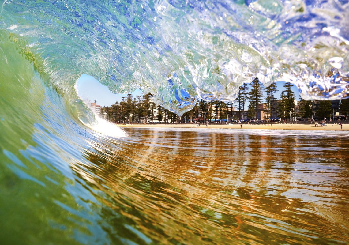 Manly Beach Wave crashing at Manly Beach