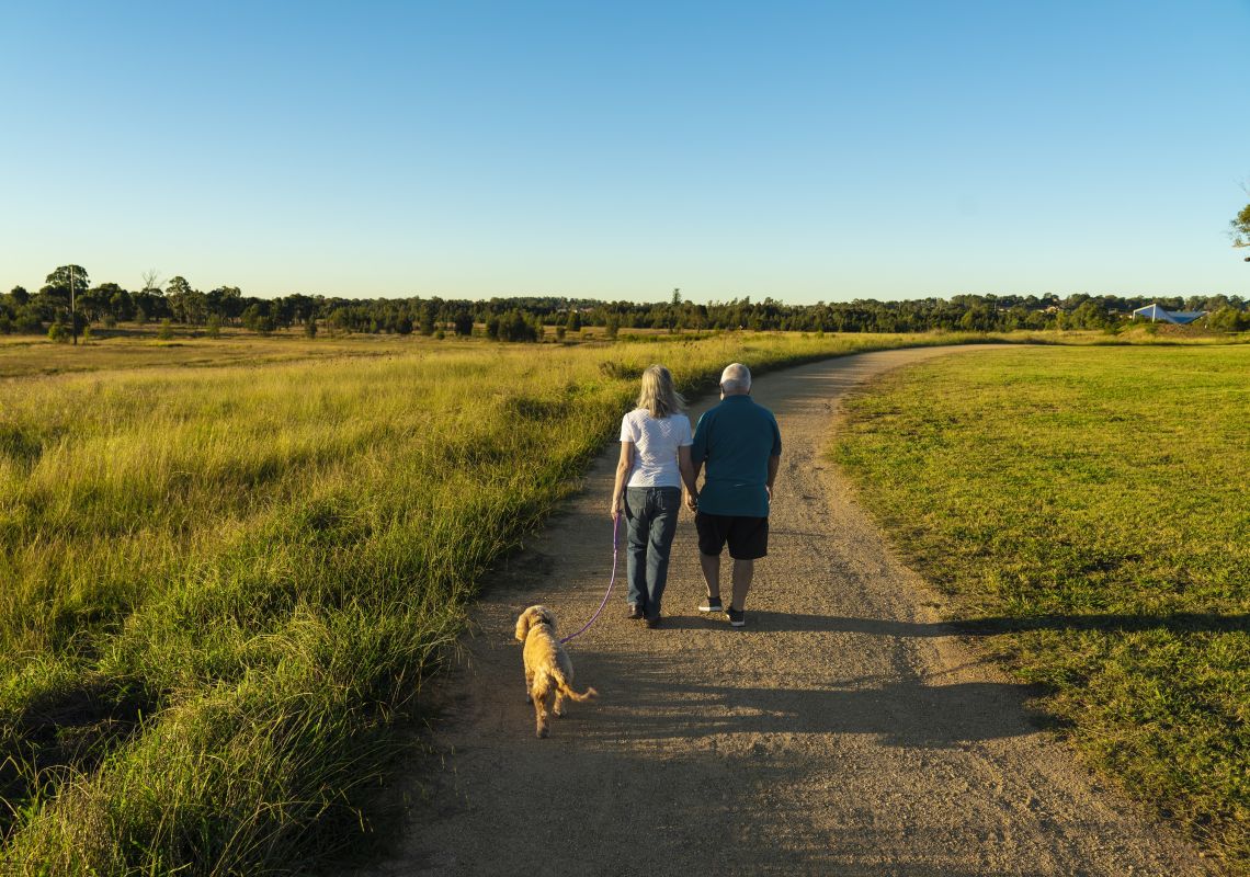 Dog Walking in Western Sydney Parklands, Sydney