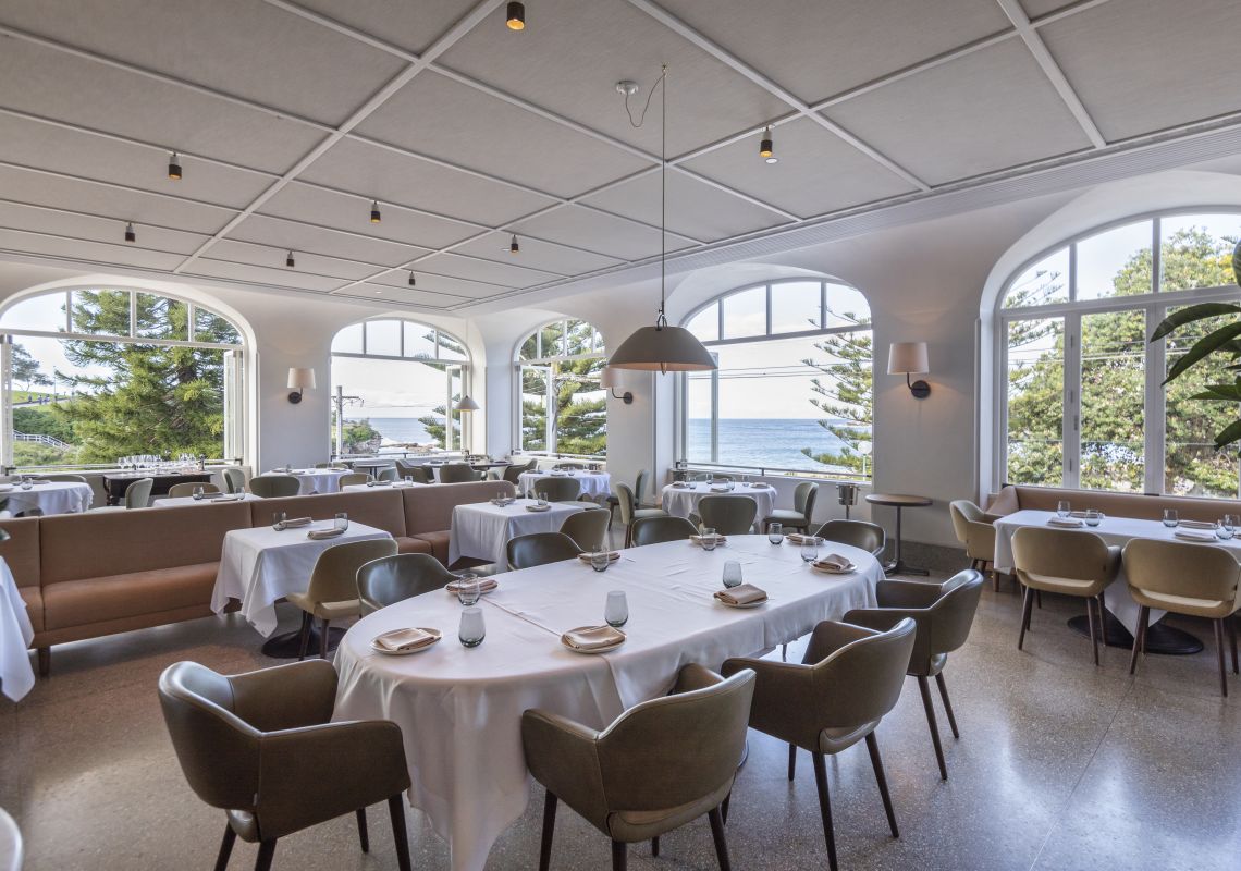 Coogee Pavilion, Coogee The light filled room at Mimi's restaurant on the middle level of the Coogee Pavilion, Coogee