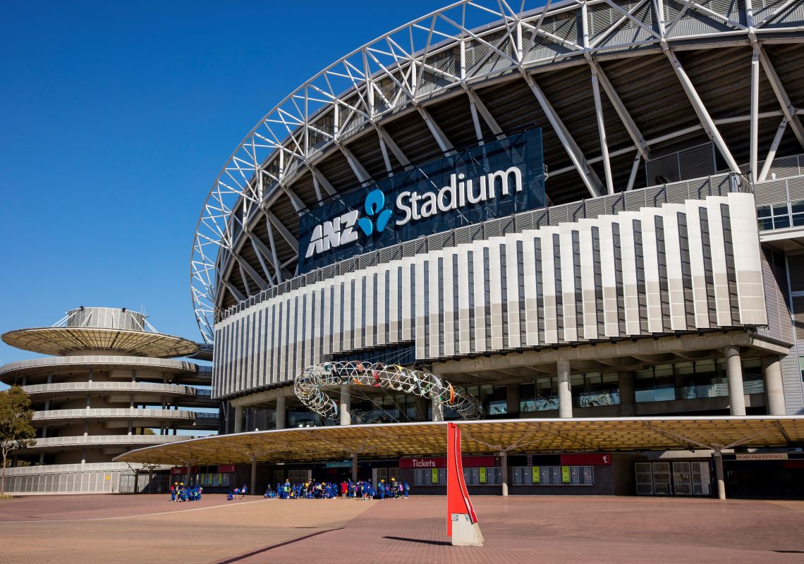 The ANZ Stadium in Sydney Olympic Park