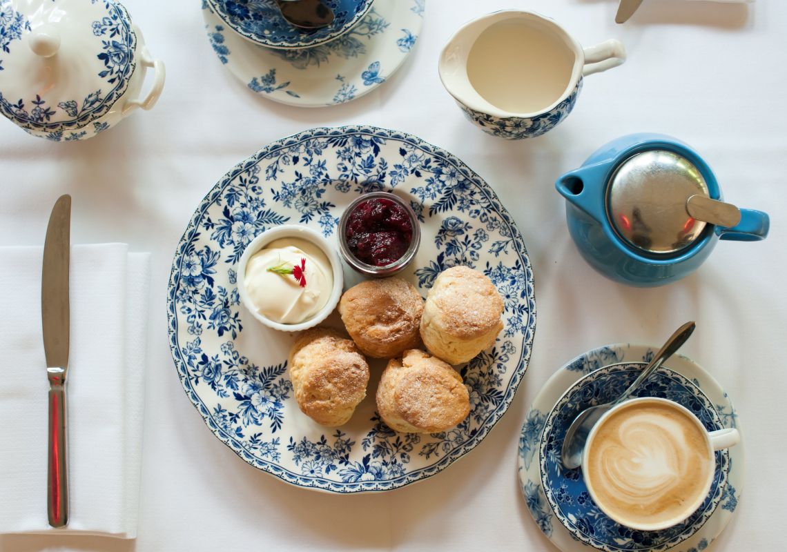 Scones, jam and cream at Vaucluse House Tearooms in Vaucluse, Sydney East