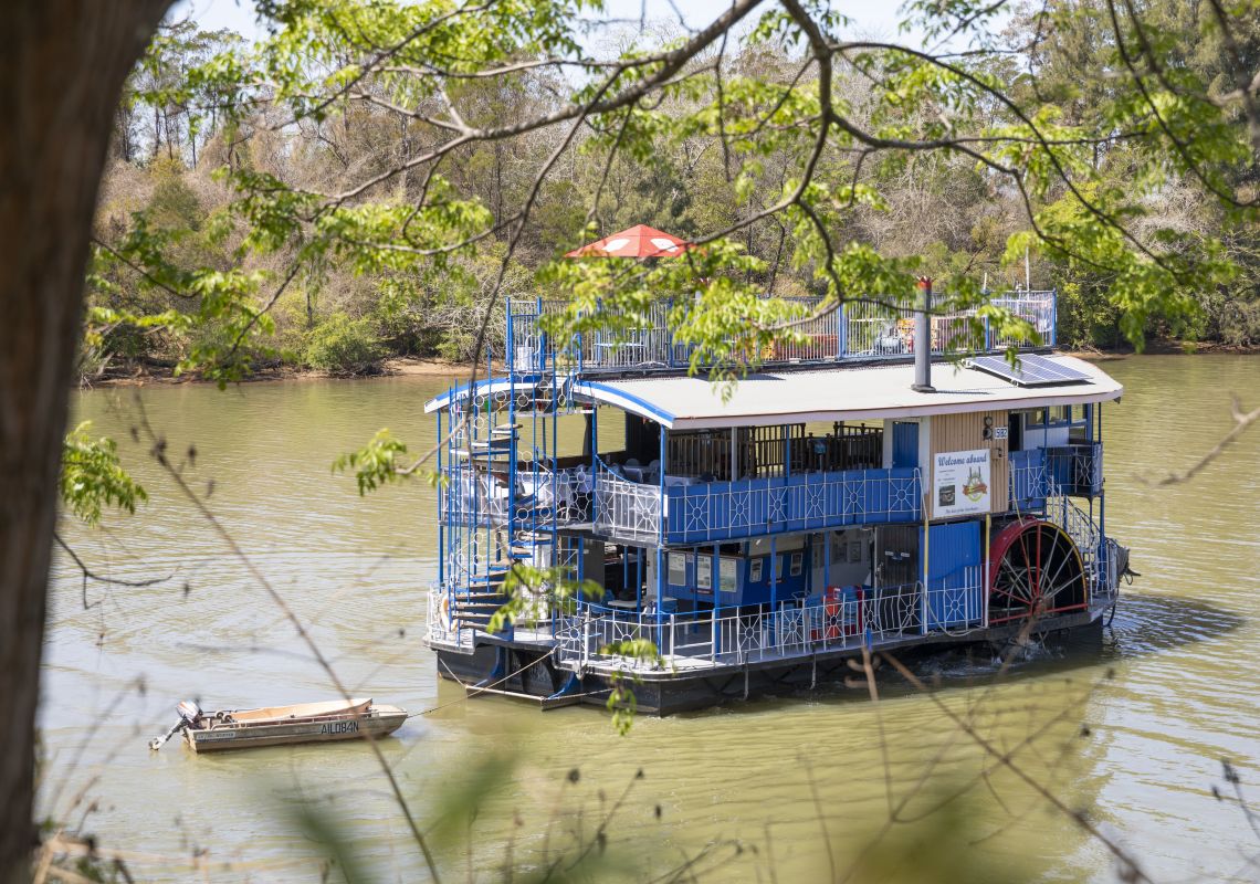 The Hawkesbury Paddlewheeler on the scenic Hawkesbury River, Windsor