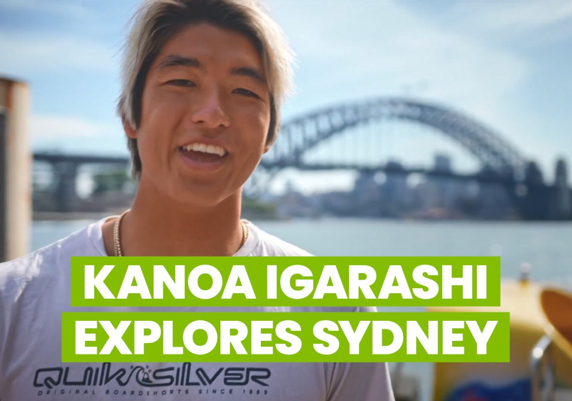 Sydney Surf Beaches - WSL surf pros explore Sydney - Kanoa Igarashi