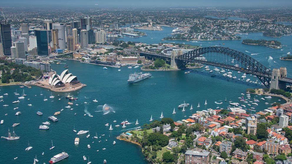 The Salute to Australia event in Sydney Harbour on Australia Day 2019