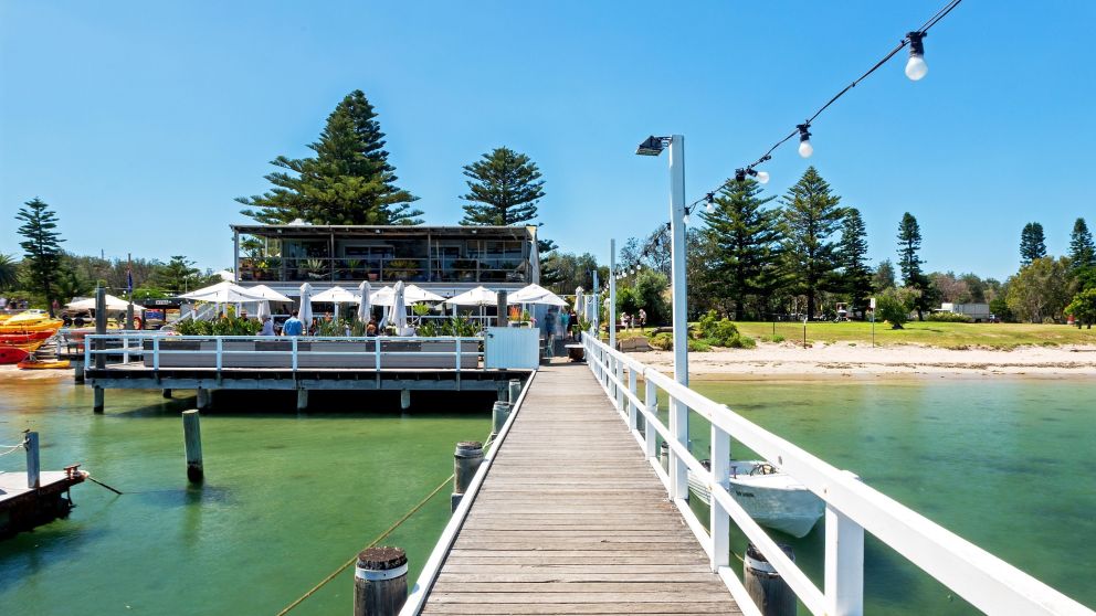 Jetty leading to The Boathouse Palm Beach, Sydney