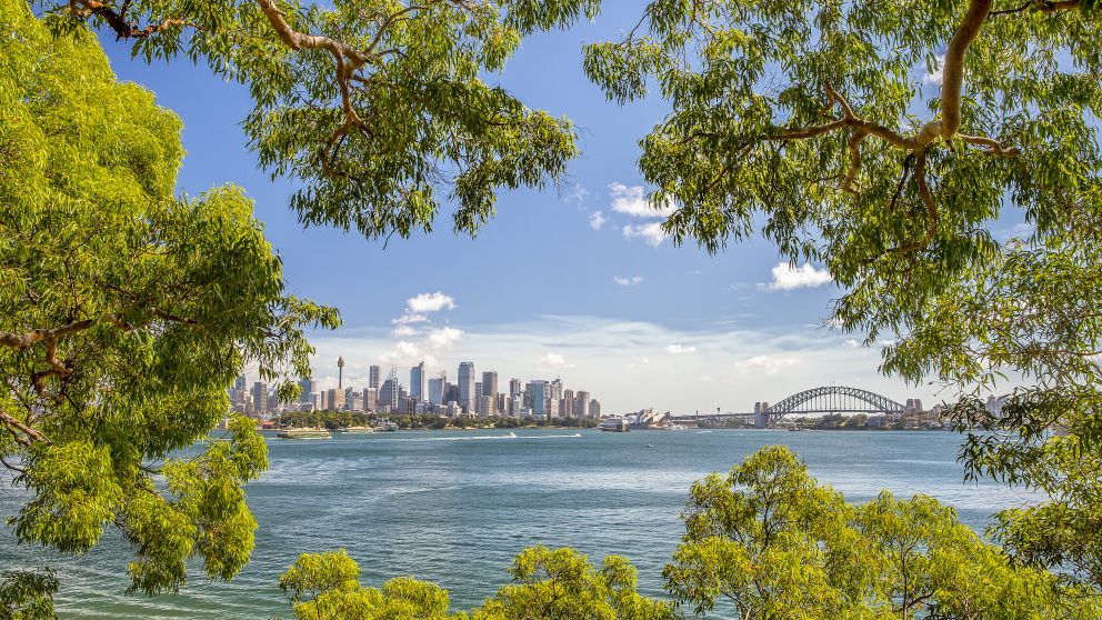 Views of Sydney Harbour from Bradleys Head, Mosman